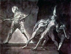 Hamlet and His Father's Ghost - by Henry Fuseli